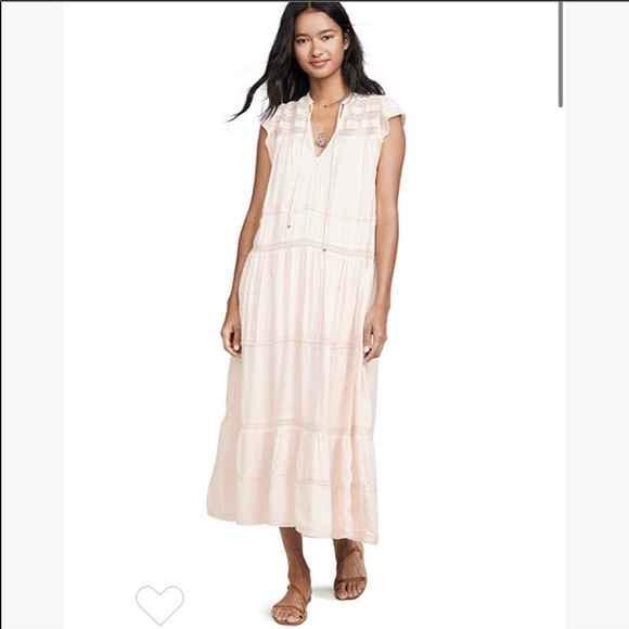 Free people midnight midi peasant dress - Picture 2 of 8